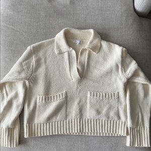 Emory Park Cream V-Neck Sweater